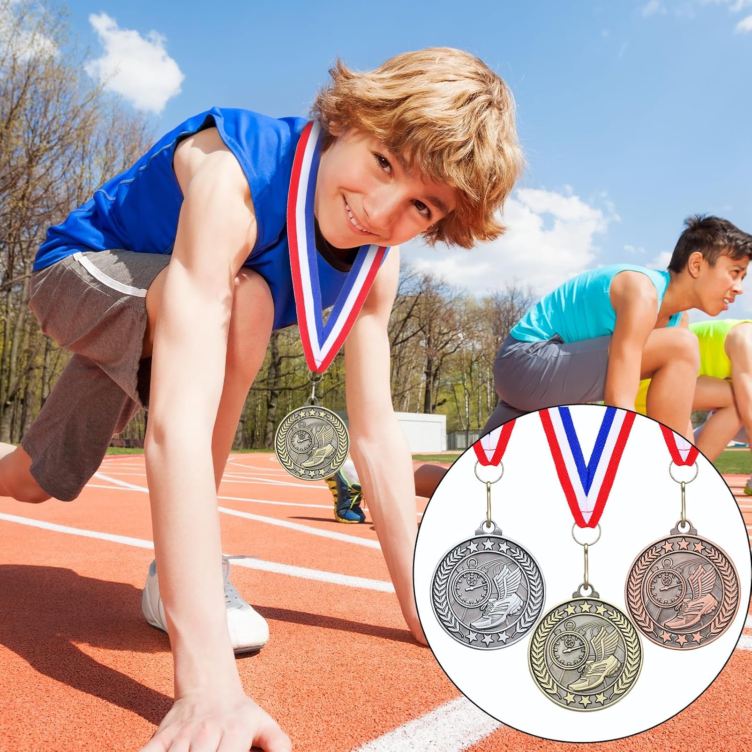 30/60/100 Pcs Track Award Medals