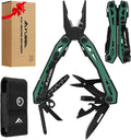 16-In-1 Multi-Tool Pliers, EDC Multitool, Multipurpose Tool, Green | Gift for Men, Stainless Steel, Pocket Knife