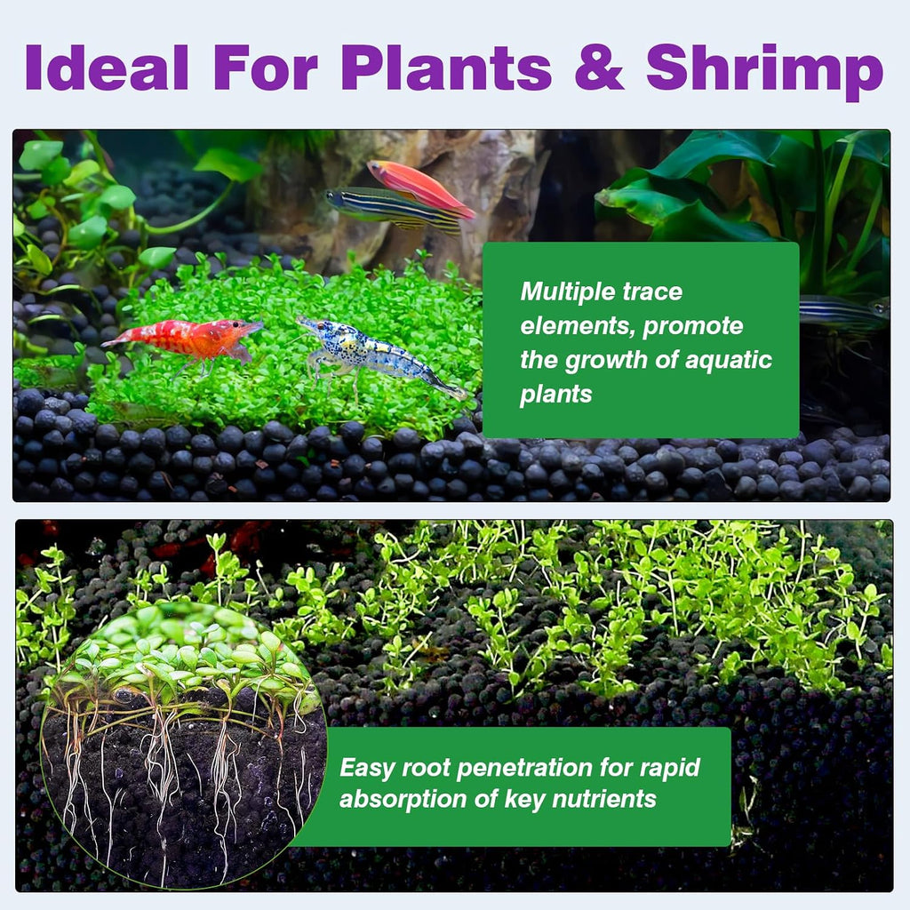Upgraded Aquarium Soil Water Grass Mud, Ideal for Fish Tank Aquascaping Aquarium Substrate Soil for Plants and