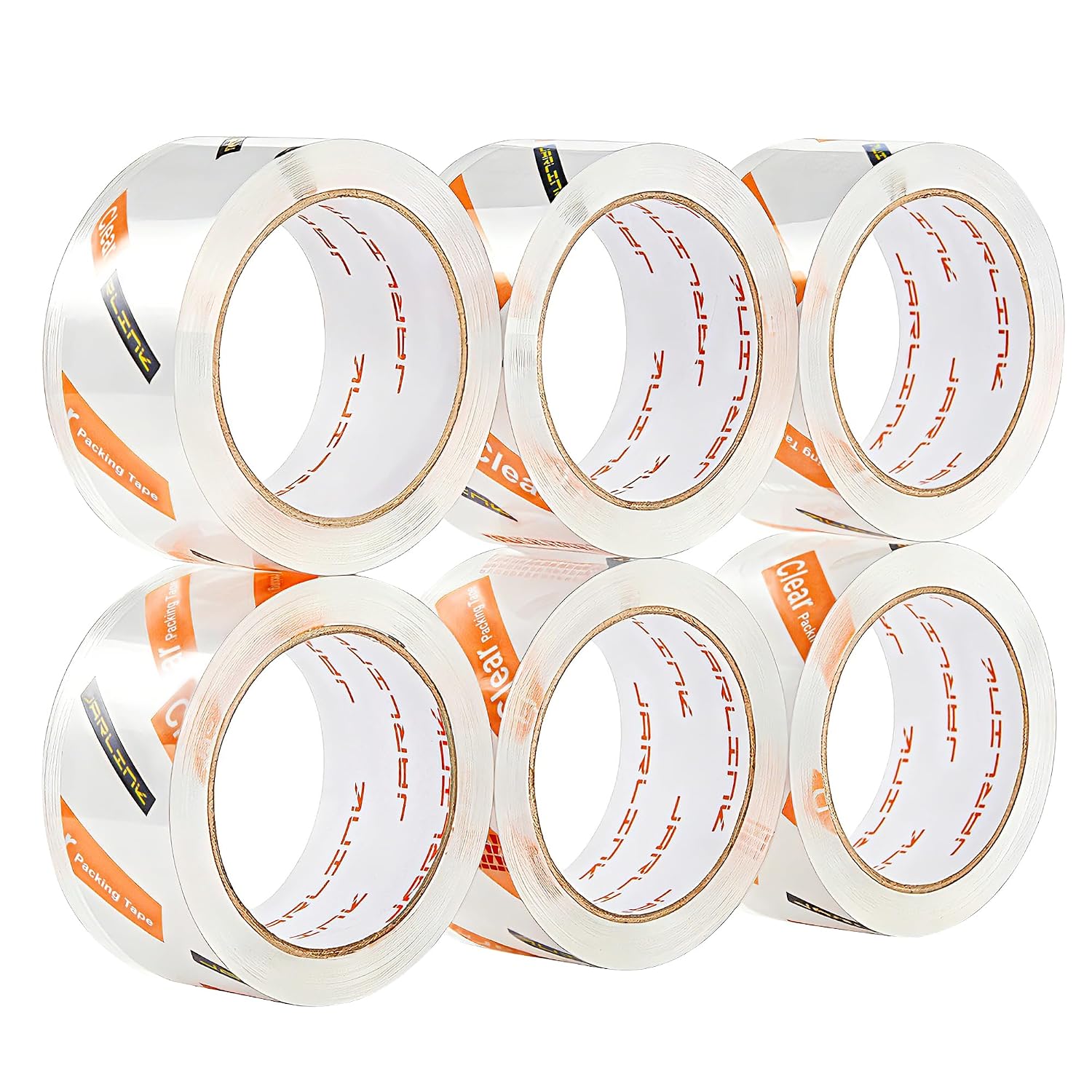 6 Rolls Crystal Clear Packing Tape, 328 Yards Heavy Duty Packaging Tape Refills for Shipping Packaging Mailing Moving