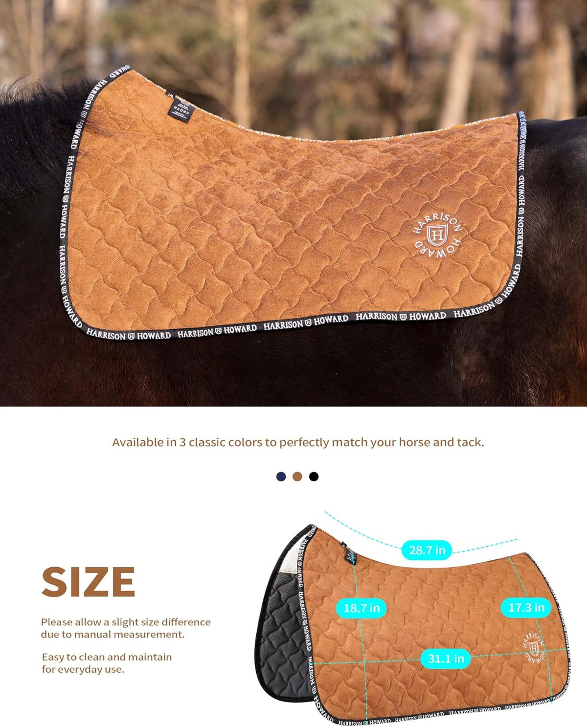Far Infrared Saddle Pad, Western Saddle Pad