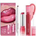 3PCS Glossy Lip Combo Set – Shade with Plumping Gloss, Hydrating Melting Balm & Smooth Lip Liner for Fuller, Defined
