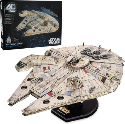 Star Wars Millennium Falcon 3D Model Kit, Star Wars Gifts, Desk Decor for Fans & Collectors, 223 Pieces, 3D Puzzles