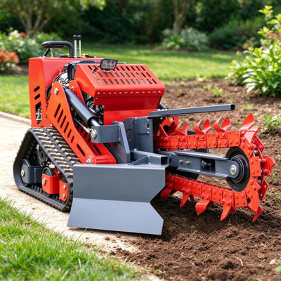 Agricultural Tracked Trencher Walk Behind Utility Trencher for Utility Work