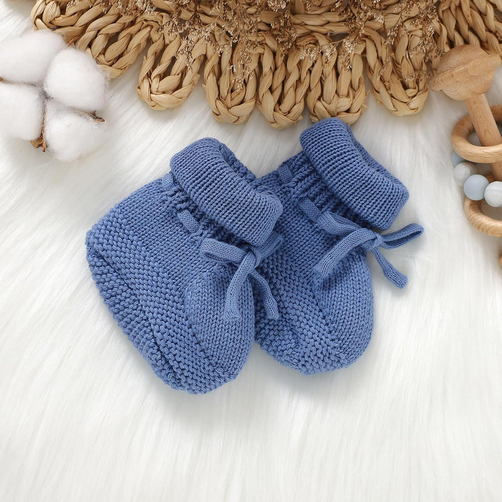 Newborn Baby Booties Cotton Knit Shoes