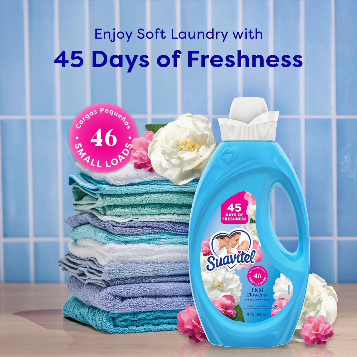 Fabric Conditioner, Field Flowers Scent, 46 fl oz