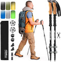 Trekking Poles – Lightweight Collapsible Aircraft Grade Aluminum Hiking Poles with Cork Grips Quick Locks &