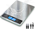 Food Scale, 33lb Kitchen Scale with 1g Precision, USB-C Rechargeable