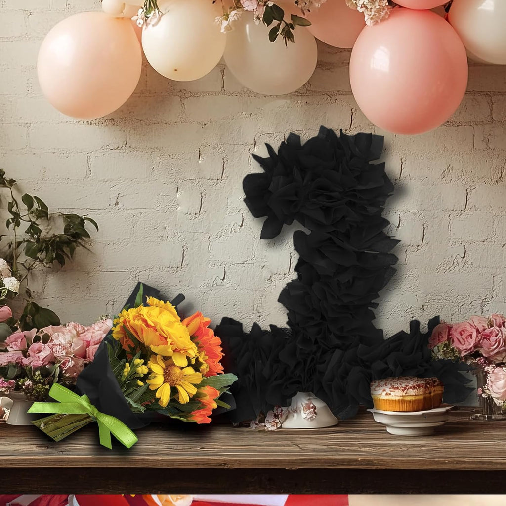 120 Sheet Black Tissue Paper HMUIKFRY 20x14Inch Wrapping Paper