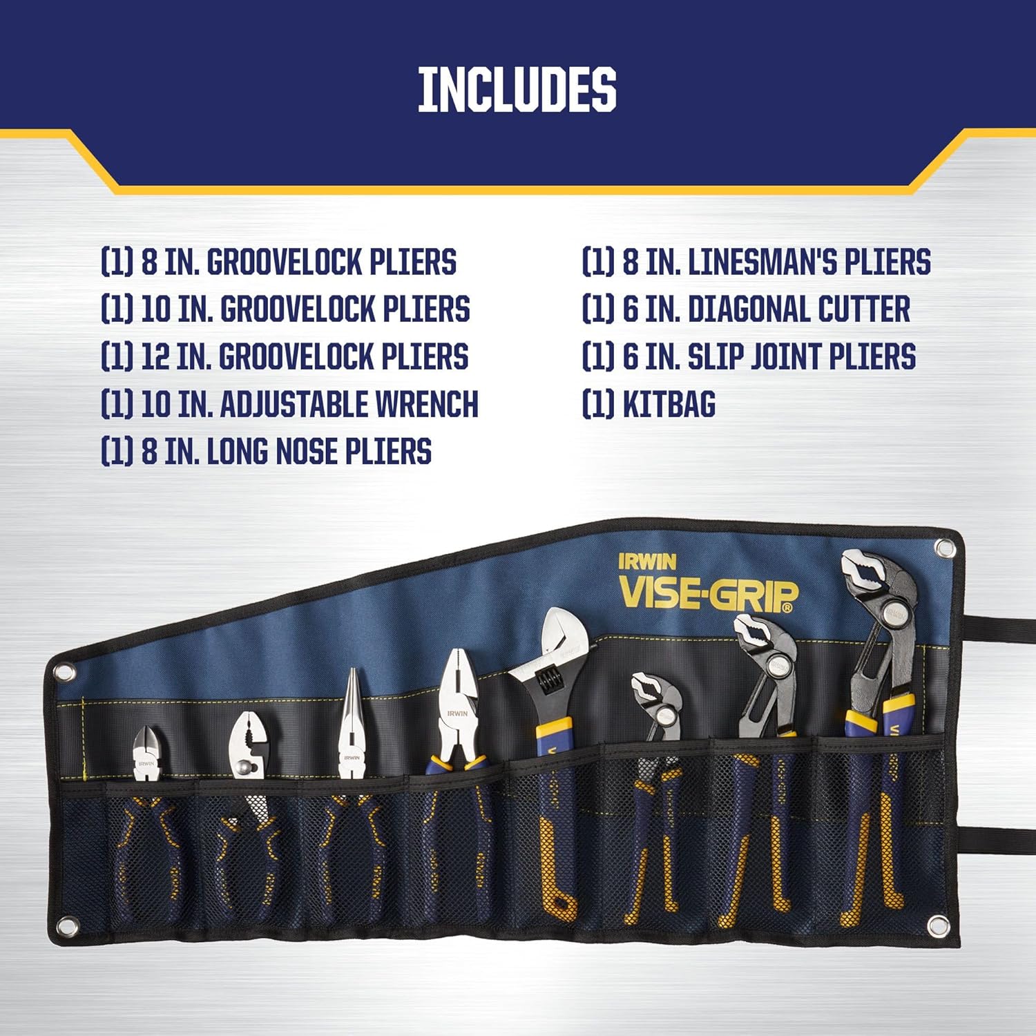 Tools VISE-GRIP GrooveLock Pliers Set, 8 Piece, 2078712