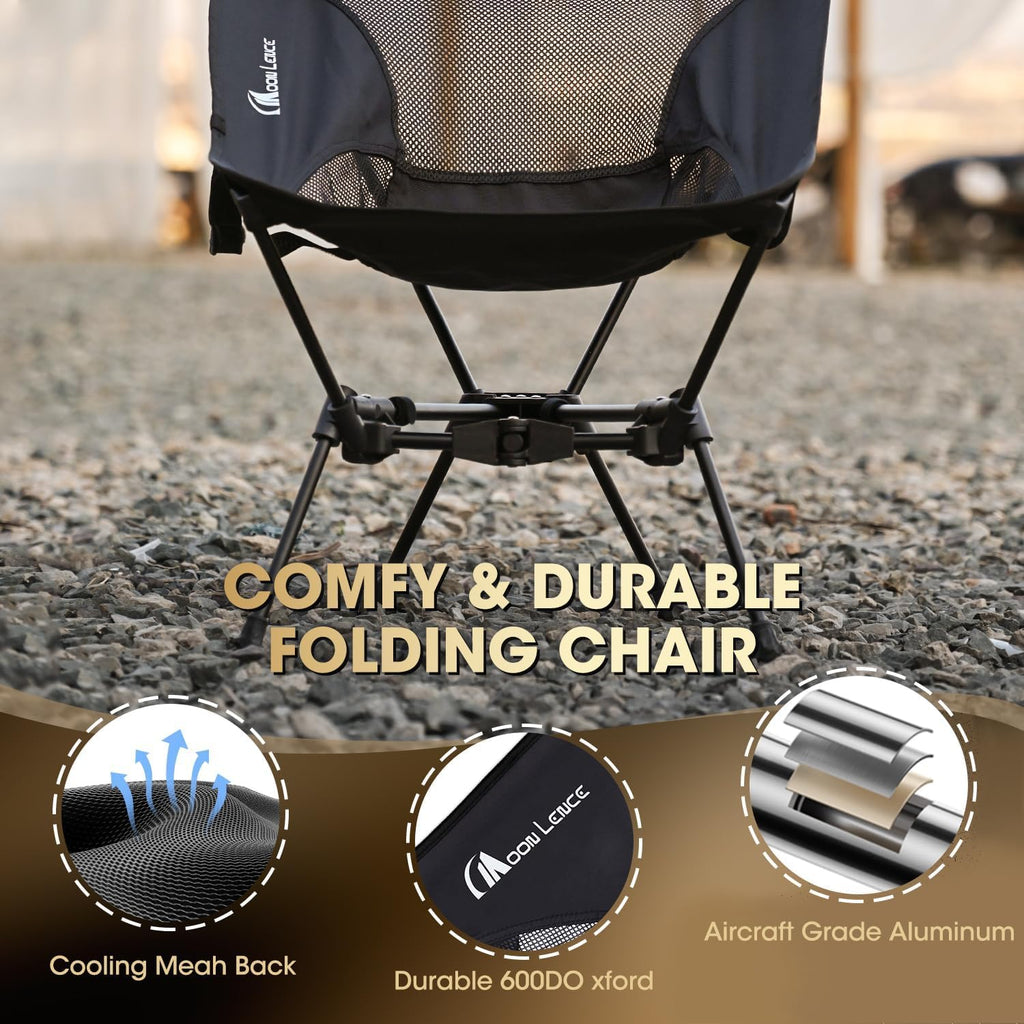 Portable Camping Chair Backpacking Chair - The 4th Generation Ultralight Folding Chair - Compact, Lightweight