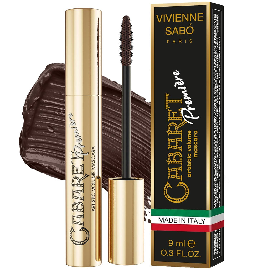 Cabaret Premiere Brown Mascara, Volume and Length, Defining, Curling, No Flaking, No Clumping, Smudge Proof