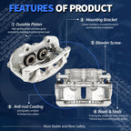 Maxfavor Rear Side Disc Brake Calipers Replace OE 18B4764 18B4765