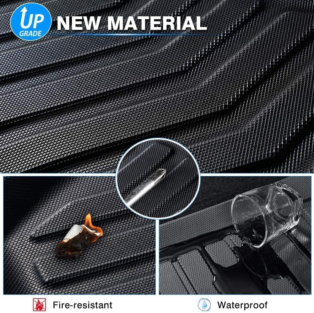 All Weather Rubber Car Floor Mats Compatible with 2014-2019 Toyota Corolla(NO FIT Corolla im & Hatchback), Odorless