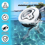 Boat Cam Latch, Marine 316 Stainless Steel Boat Hatch Latch with Back Plate, Flush Pull Handle & Adjustable Arm Includes Installation Screws Marine Hatch Deck Hardware for Ships, Yachts, RVs 1pcs/2pcs
