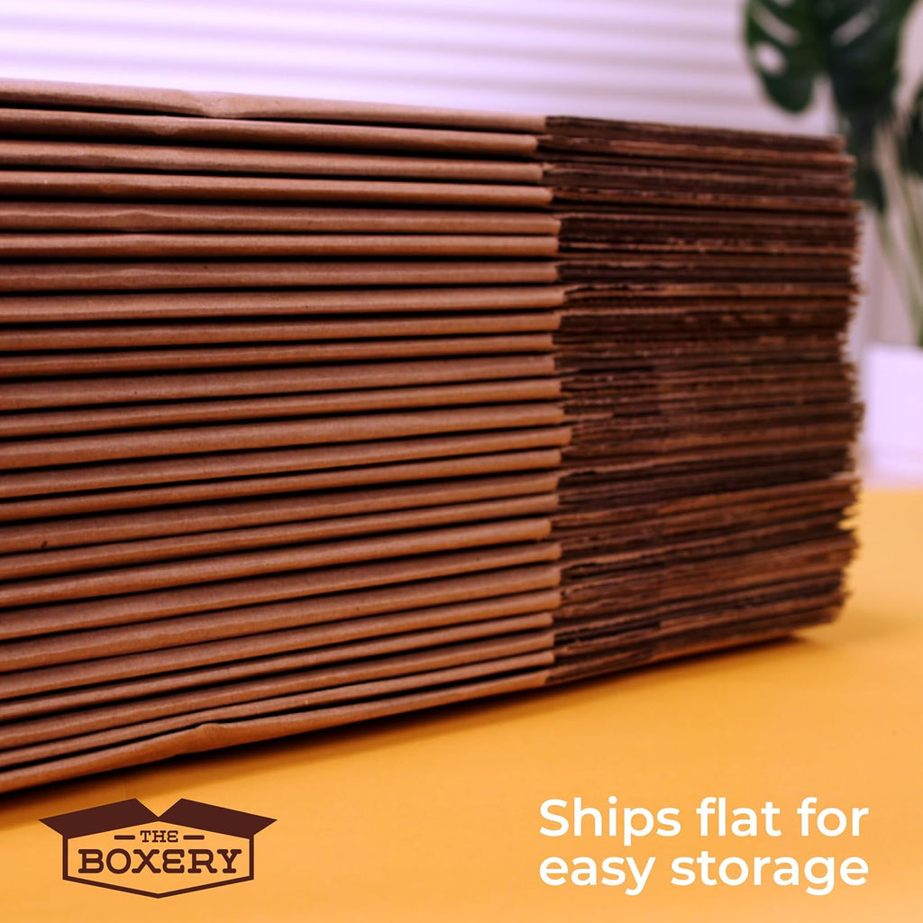 12"x12"x12" Corrugated Cardboard Boxes 25-Pack | Durable ECT 32 Corrugated Shipping Boxes for Mailing, Packing