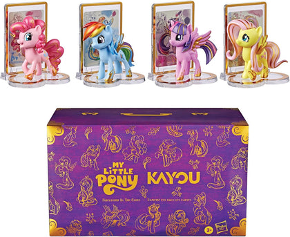 Kayou Friendship in the Cards (Amazon Exclusive) | 4 Special Edition Pony Toys with Collectible Cards & Display