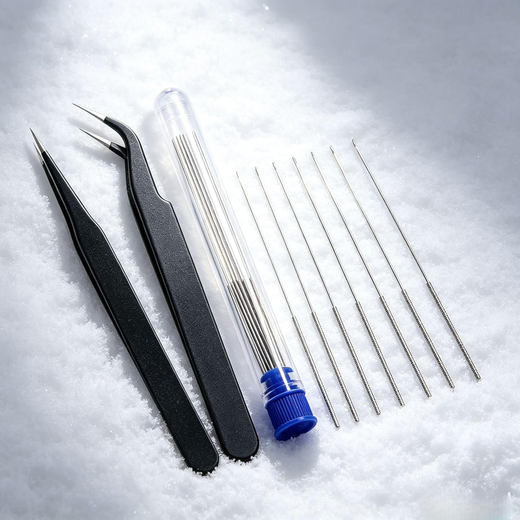 69-Piece 3D Printer Tool Kit with Deburring Tool, Flush Cutters, Needle File Set, Nozzle Cleaning Kit and Plastic