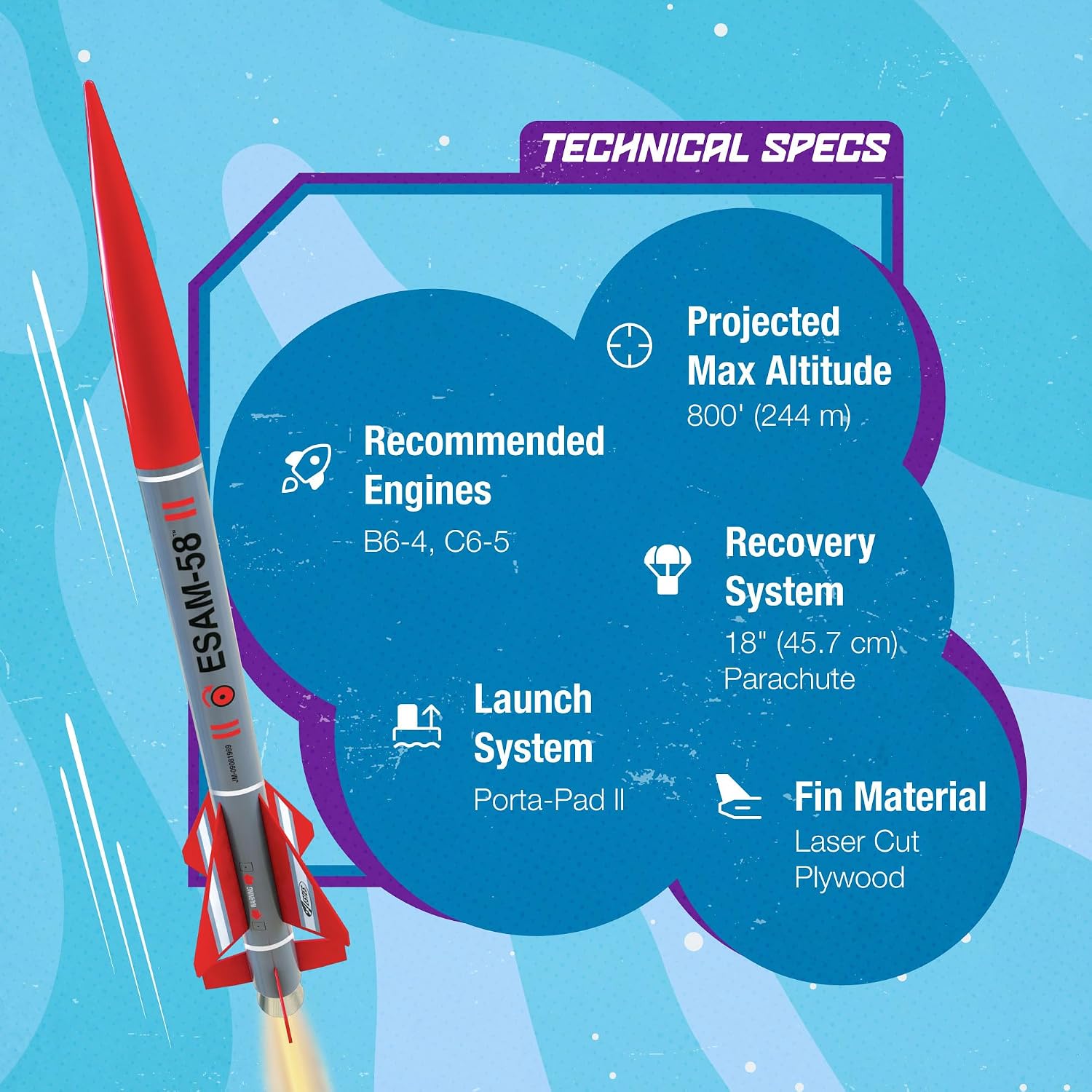 0661 ESAM-58 Advanced Model-Rocket Kit