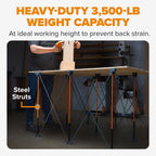 Centipede 4x4 Foot Portable Work Bench Folding Work Table for Garage