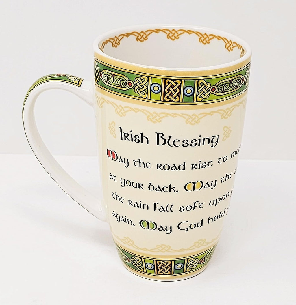 Ceramic Irish Blessing Mug Green Elements Coffee Tea Cup Drinks Kitchenware Design Present Housewarming Gift May the
