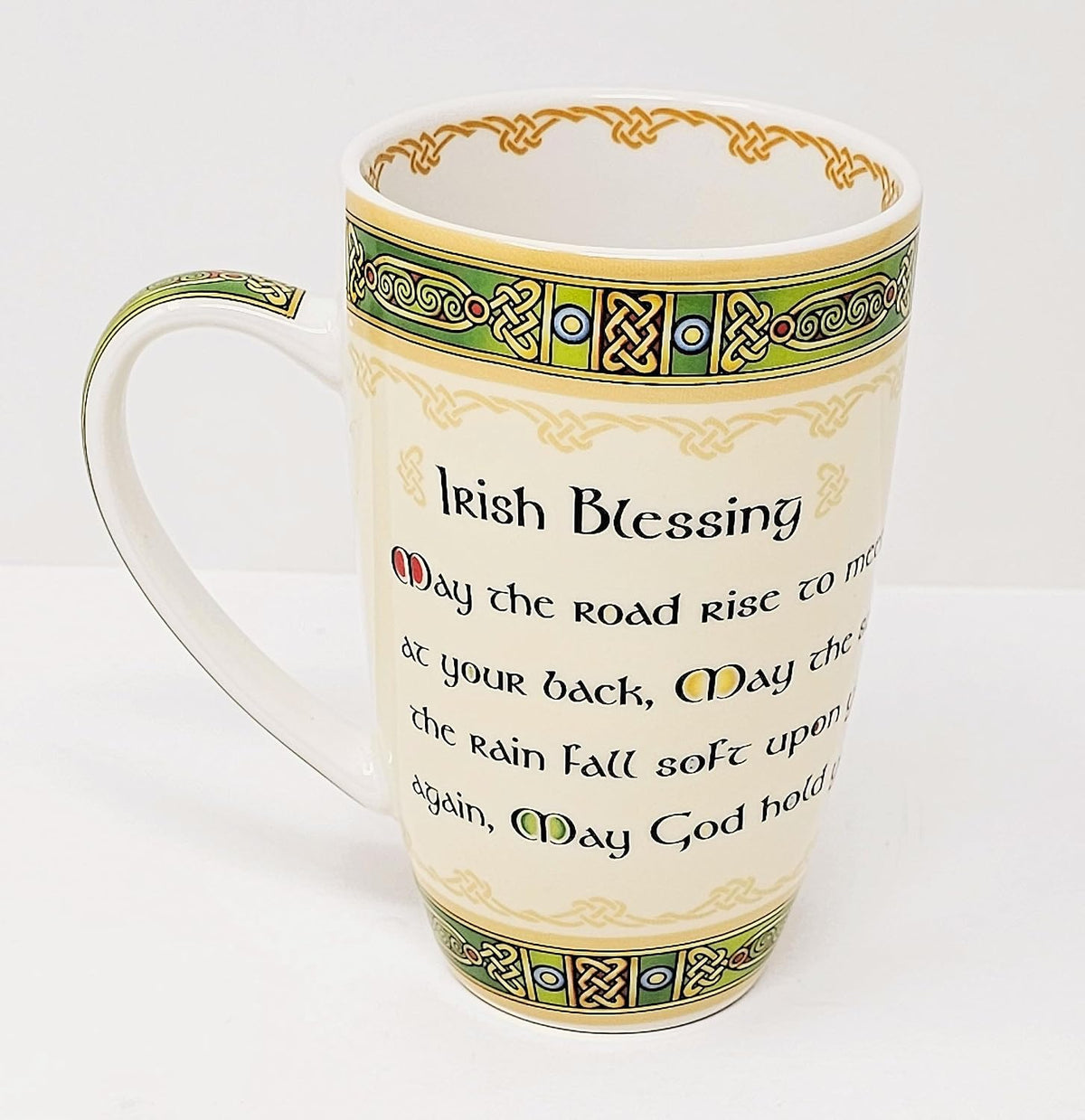 Ceramic Irish Blessing Mug Green Elements Coffee Tea Cup Drinks Kitchenware Design Present Housewarming Gift May the