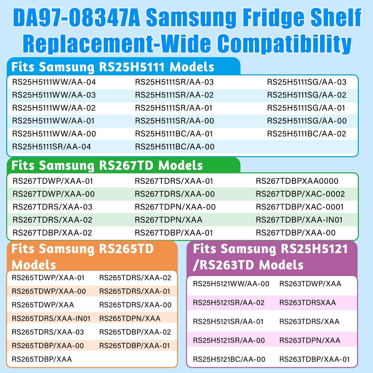 UPGRADED DA97-08347A Refrigerator Door Shelf Bin Replacement-Bottom Side