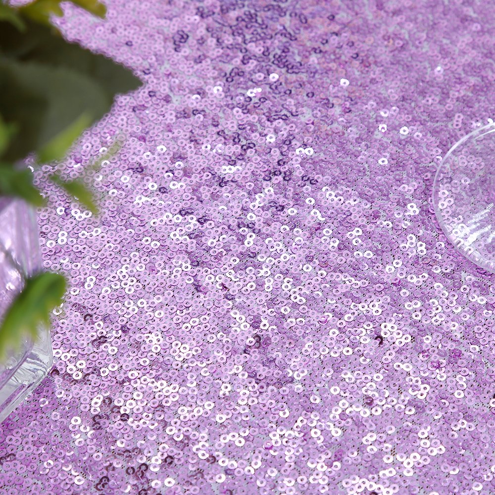 Lavender Sequin Tablecloth Lilac Wedding Party Sequin Tablecloth