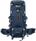 60L Internal Frame Hiking Backpack, Rain Cover Included | Camping Backpack Made from 600d Nylon, 7-Stage Torso Fit