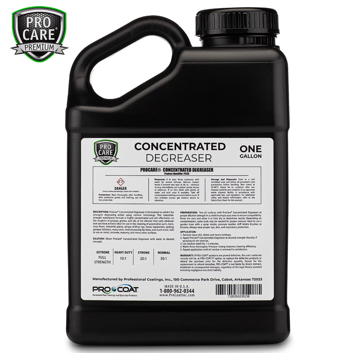 Degreaser Concentrate - Tool, Shop Floor, Engine, Kitchen 1 Gal