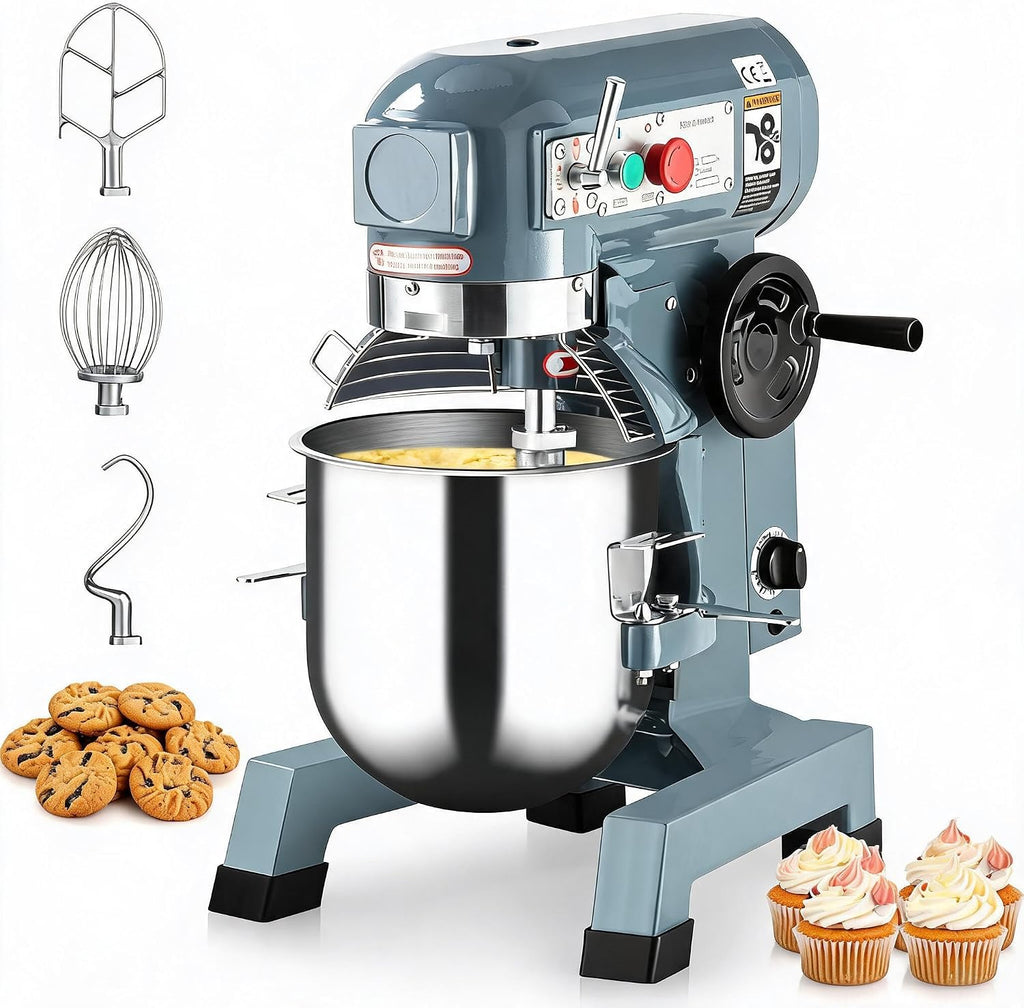 Commercial Food Mixer, 30 Quart, Heavy-Duty, Quiet/Low Noise
