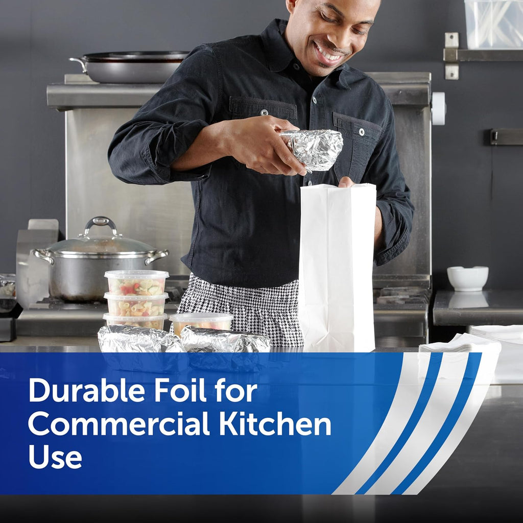 Foodservice Pre-Cut Aluminum Foil Sheets, 500ct