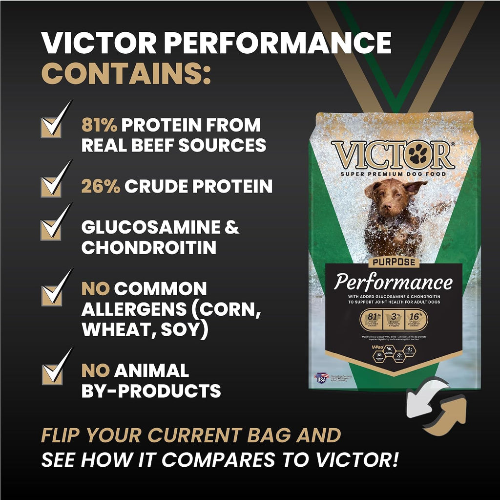 Performance Dry Dog Food - Beef, Chicken & Pork Meal, 40 lb