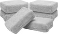 Microfiber Applicator Pads for Cars, 3 Inch x 5 Inch, 6 Pack | Polishing Pad for Applying Car Wax, Tire Shine