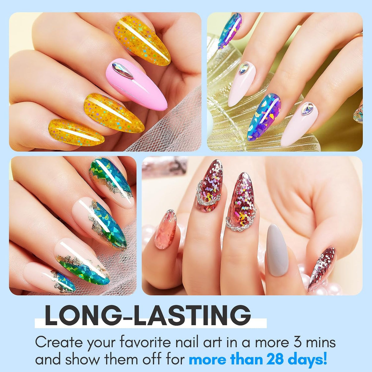 Nail Foil Glue Transfer Gel for Nail Art Stickers 15ML