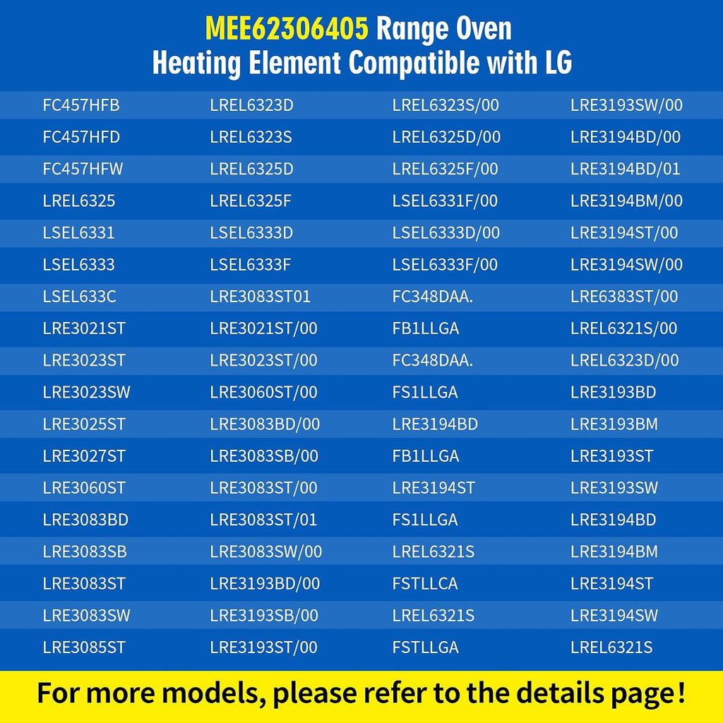 MEE62306405 Oven Stove Bake Heating Element 240V 3400W