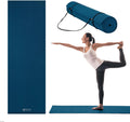 Essentials 1/4" Thin (6mm) Yoga & Pilates, Fitness & Exercise Mat with Easy-Cinch Carrier Strap Cusion Support For