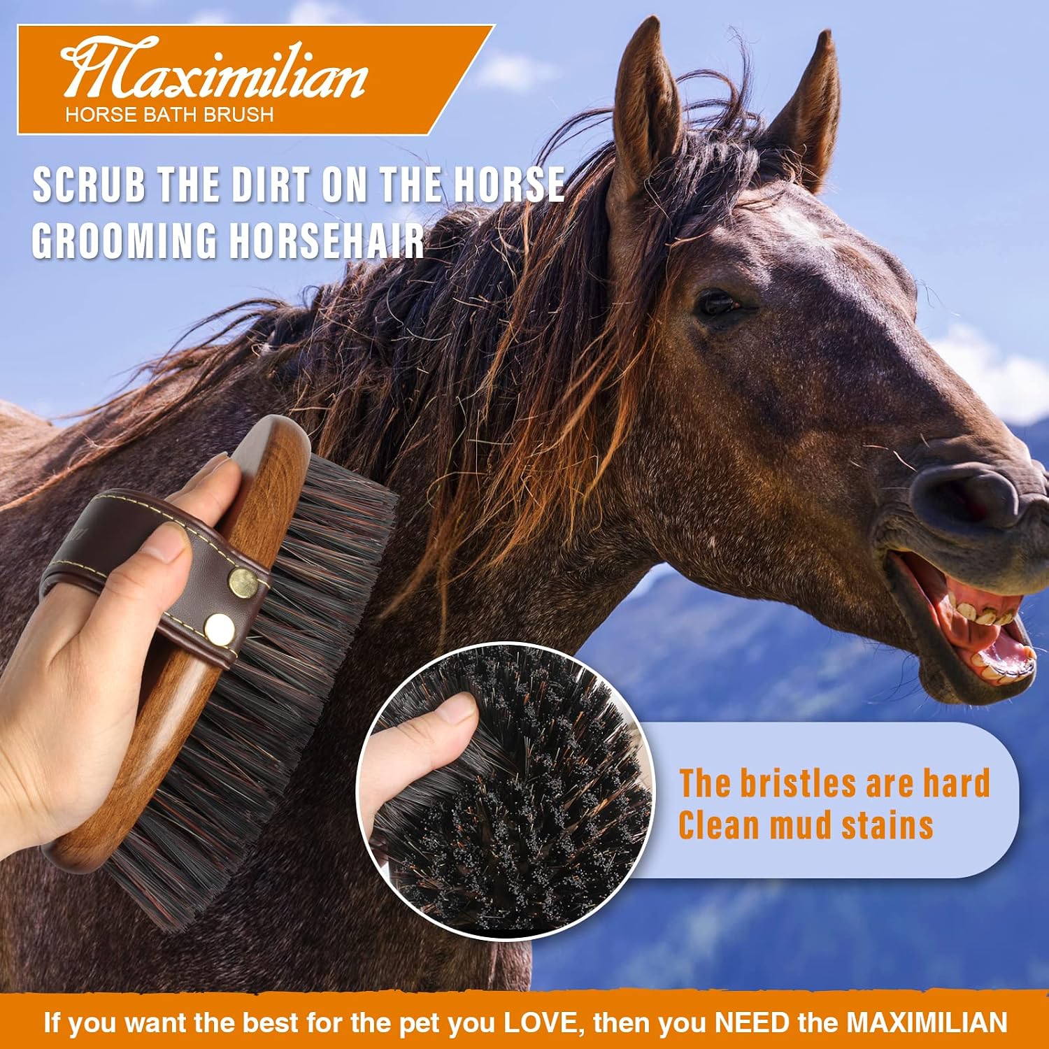 Handmade Horse Brush Professional Horse Brushes for Grooming