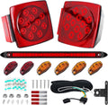 Trailer Light Kit Boat Trailer Lights Submersible LED with Wiring Harness