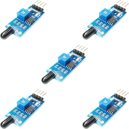 Infrared Fire Sensor for Arduino, ESP32, ESP8266, Raspberry Pi, 5 Pieces