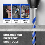 10 Pack 3/16 inch Concrete Drill Bit Set,Masonry Drill Bit Set