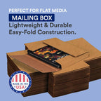 Flat Mailer Shipping Boxes 18"L x 12"W x 2"H Large 50-Pack | Corrugated Cardboard Box for Small or Large Business