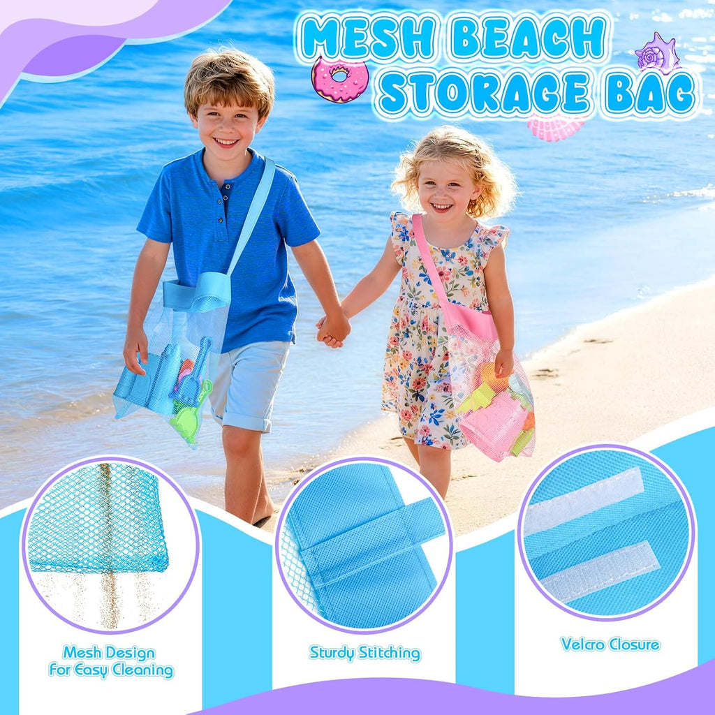 Beach Toys,Sandcastle Building Kit,Outdoor Toys for Kids Ages 3-10 | Creative Sand Toys with Stack Castle