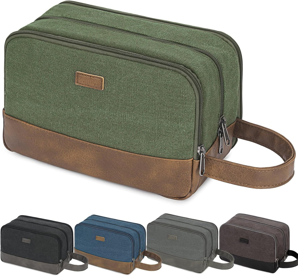 Travel Toiletry Bag for Men Large Toiletries Shaving Bag Water Resistant Hanging Dopp Kit Travel Accessories Bag for
