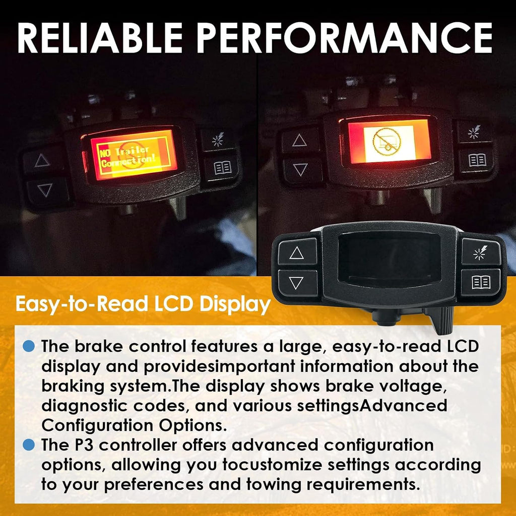 90195 Electric Proportional Trailer Brake Controller is Designed to Seamlessly Fit Silverado, Ram, Tacoma, F150