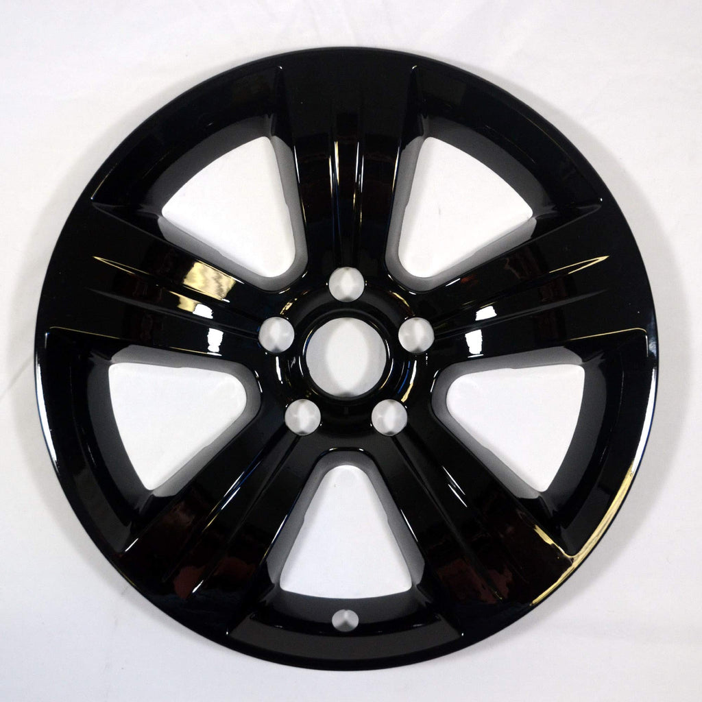 Set of 4 Gloss Black 5 Spoke 17" Wheel Skins for Jeep Compass 2010-2016