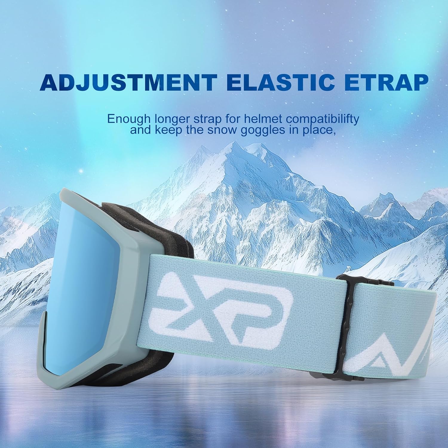 Ski/Snowboard Goggles, Anti-Fog Snow Goggles for Men & Women - Perfect for Skiing, Snowboarding & Winter Sports