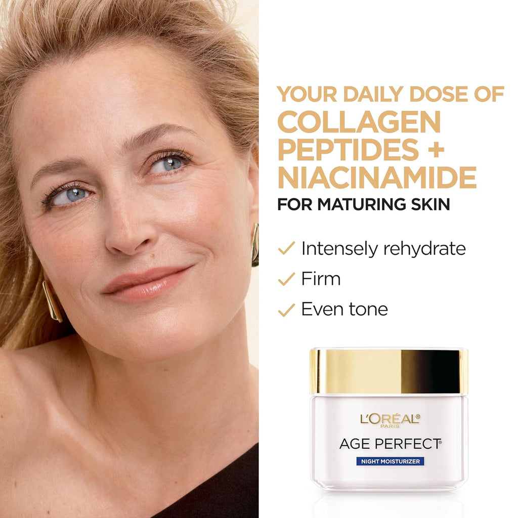 Age Perfect Collagen Expert Anti-Aging, Anti-Wrinkle Night Moisturizer 2.5 oz