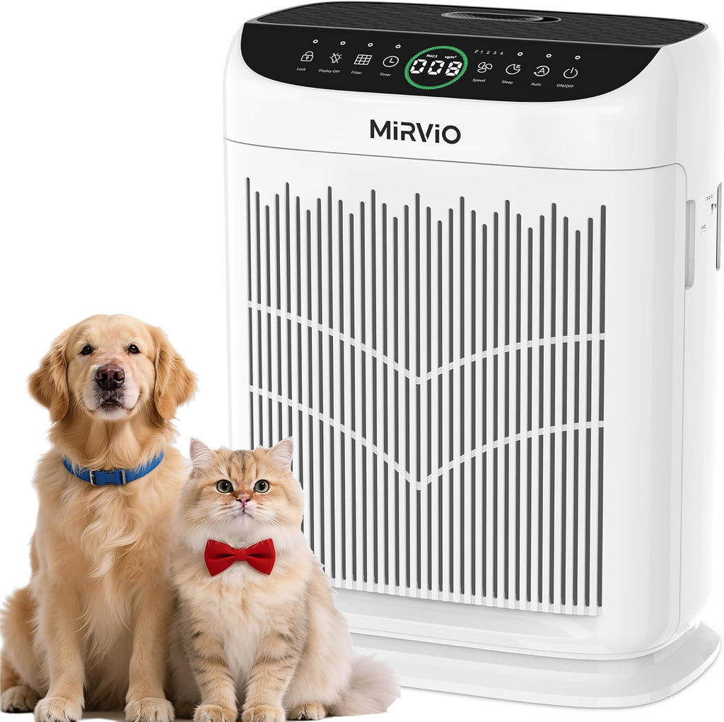Air Purifiers for Home Bedroom Large Room Up to 3000 Ft², HEPA Air Cleaner with Washable Double-Side Filter, PM2.5