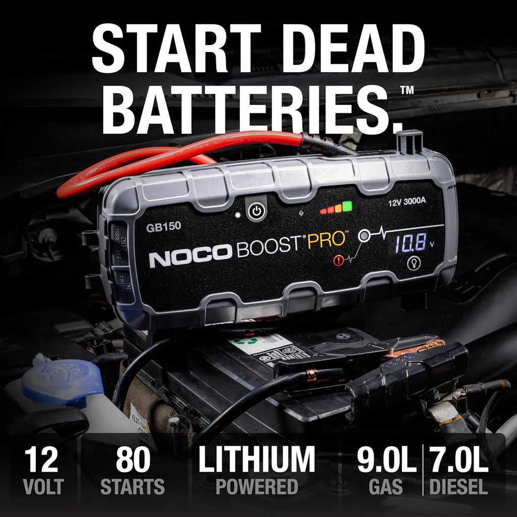 Boost GB150: 3000A UltraSafe Jump Starter – 12V Lithium Battery Booster Pack, Portable Jump Box, Power Bank & Jumper